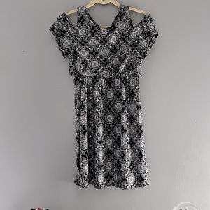 Three pink hearts girls dress